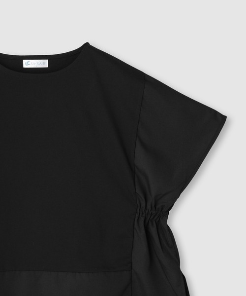 NAVY(ネイビー)の「【SARARI /サラリ】接触冷感 DRY UVカット 異素材切替クルーネック UVカットプルオーバー(Tシャツ/カットソー・レディース・ベージュ/ブルー/ブラック・M/L)」の8枚目の写真