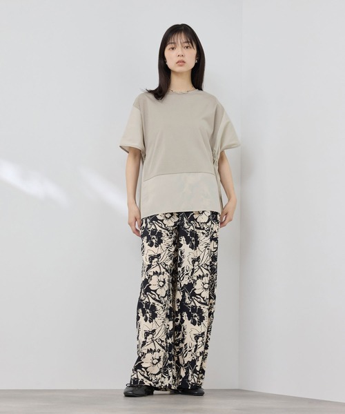 NAVY(ネイビー)の「【SARARI /サラリ】接触冷感 DRY UVカット 異素材切替クルーネック UVカットプルオーバー(Tシャツ/カットソー・レディース・ベージュ/ブルー/ブラック・M/L)」の18枚目の写真