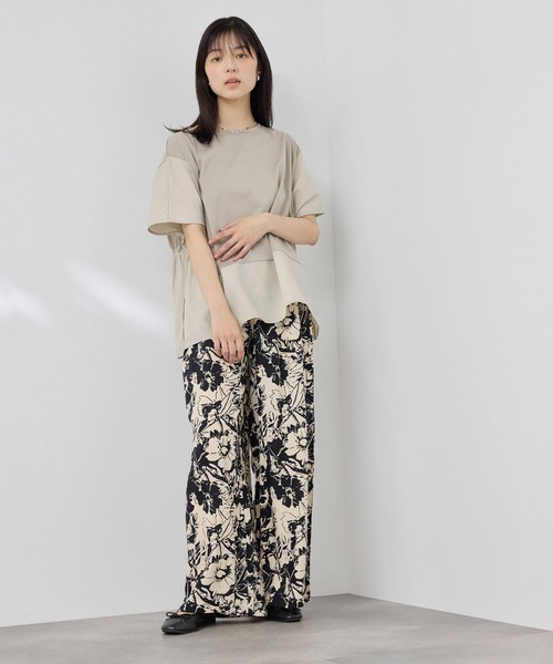 NAVY(ネイビー)の「【SARARI /サラリ】接触冷感 DRY UVカット 異素材切替クルーネック UVカットプルオーバー(Tシャツ/カットソー・レディース・ベージュ/ブルー/ブラック・M/L)」の19枚目の写真