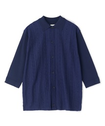 MEN'S BIGI | トリコットジャカード 冷感七分袖サマーニット(Tシャツ/カットソー)