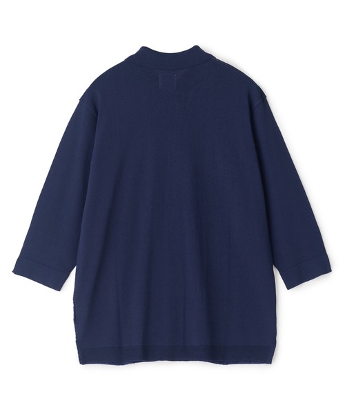 MEN'S BIGI（メンズビギ）の「トリコットジャカード 冷感七分袖サマーニット（Tシャツ/カットソー・メンズ・ブラック/ネイビー・02/03）」の10枚目の写真