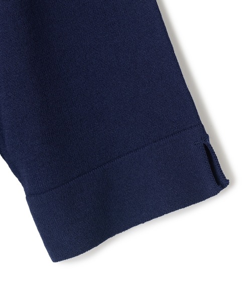 MEN'S BIGI（メンズビギ）の「トリコットジャカード 冷感七分袖サマーニット（Tシャツ/カットソー・メンズ・ブラック/ネイビー・02/03）」の7枚目の写真