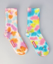 Healthknit（ヘルスニット）の「【2足セット】HealthKnit（ヘルスニット）タイダイソックス（ソックス/靴下）」