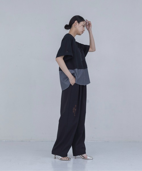 Eimee Law(エイミーロウ)の「テンセルデニムシャツドッキングTシャツ(Tシャツ/カットソー・レディース・ブラック/スミクロ・FREE)」の13枚目の写真
