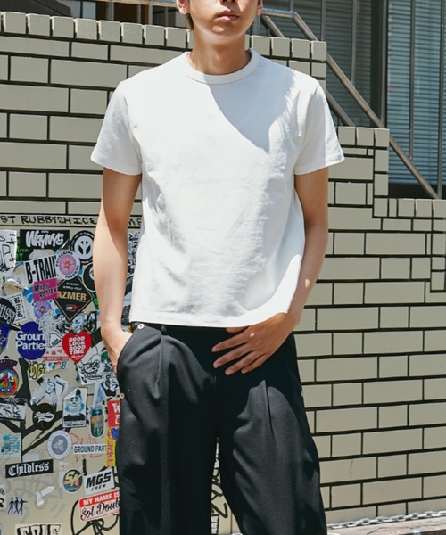 CONZ(コンズ)の「別注 JUST FIT TEE(Tシャツ/カットソー・メンズ・ホワイト/ブラック系その他2/ブラック・1/3/2)」の2枚目の写真