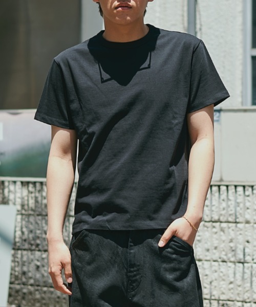 CONZ(コンズ)の「別注 JUST FIT TEE(Tシャツ/カットソー・メンズ・ホワイト/ブラック系その他2/ブラック・1/3/2)」の3枚目の写真