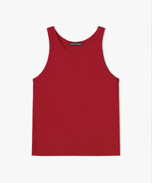 Slim Rib Cotton Sleeveless (Red)