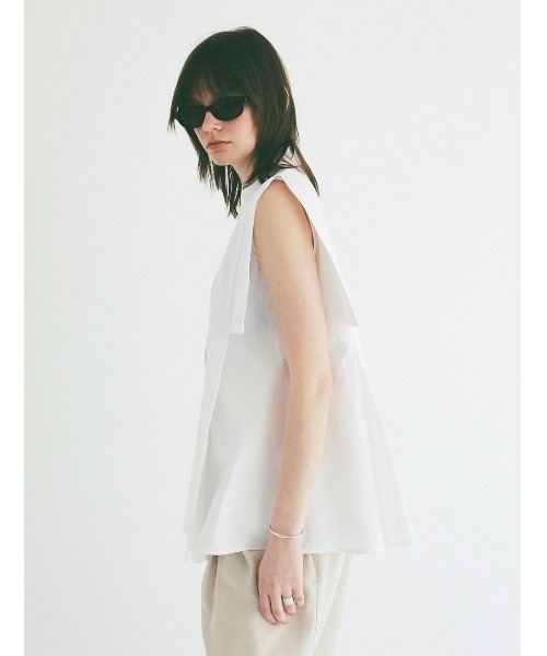 CLANE（クラネ）の「CLANE/クラネ/SQUARE SLEEVE SHIRTS（シャツ/ブラウス・レディース・ミント/ホワイト・1）」の14枚目の写真
