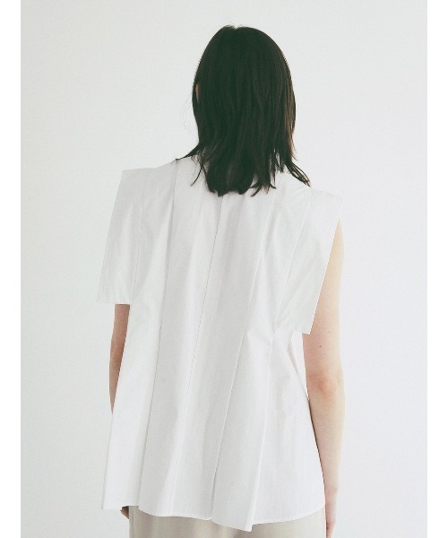 CLANE（クラネ）の「CLANE/クラネ/SQUARE SLEEVE SHIRTS（シャツ/ブラウス・レディース・ミント/ホワイト・1）」の15枚目の写真