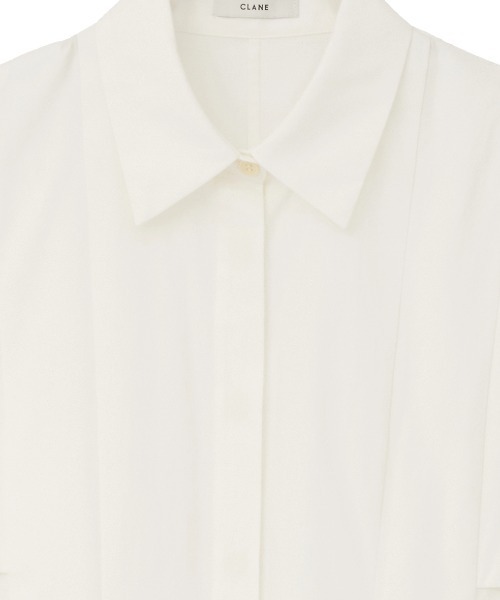 CLANE（クラネ）の「CLANE/クラネ/SQUARE SLEEVE SHIRTS（シャツ/ブラウス・レディース・ミント/ホワイト・1）」の10枚目の写真
