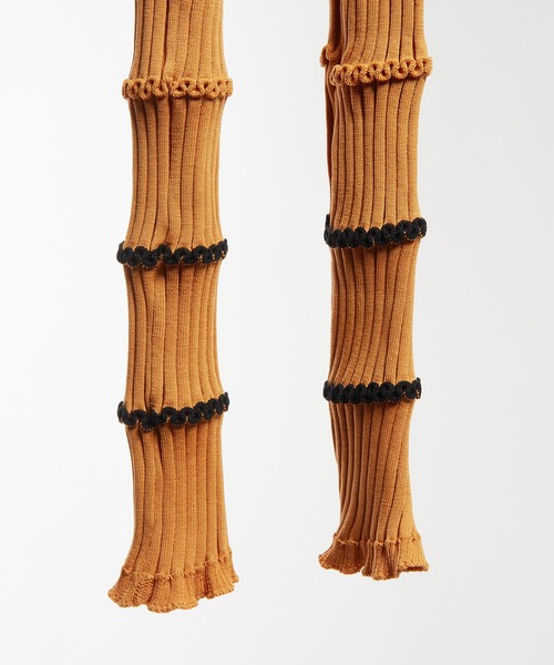 gomme（ゴム）の「マルチリブレギンス（レギンス/スパッツ・レディース・パープル/キャメル/ブラック×ホワイト/ブラック×ブラック・FREE）」の8枚目の写真