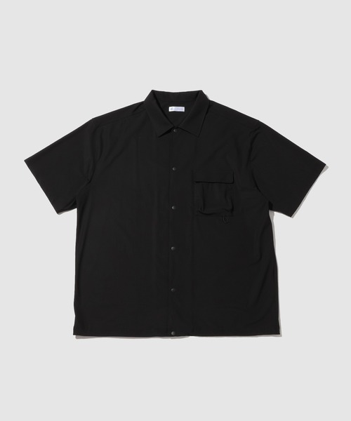NAVY（ネイビー）の「【SARARI /サラリ】接触冷感 極冷ドロストオーバーサイズ UVカット半袖シャツ（シャツ/ブラウス・メンズ・チャコールグレー/ブラック・L/XL/S/M）」の10枚目の写真