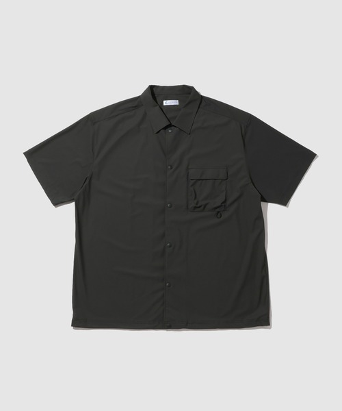 NAVY（ネイビー）の「【SARARI /サラリ】接触冷感 極冷ドロストオーバーサイズ UVカット半袖シャツ（シャツ/ブラウス・メンズ・チャコールグレー/ブラック・L/XL/S/M）」の9枚目の写真