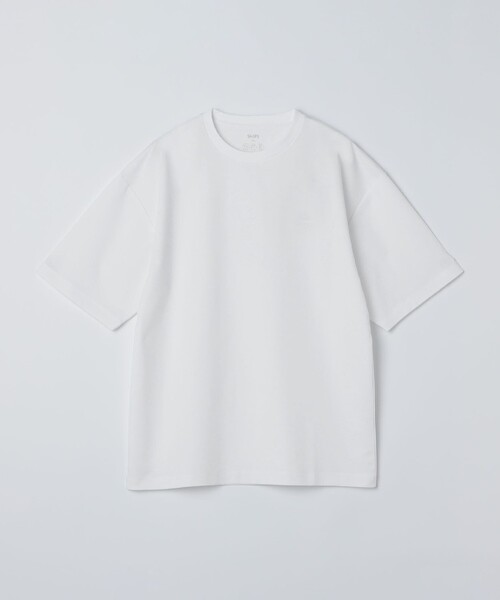 SHIPS Colors(シップス カラーズ)の「SHIPS Colors:〈抗菌防臭・接触冷感・吸水速乾〉シルケット ビッグ Tシャツ(Tシャツ/カットソー・メンズ・ブラック/ライトグレー/ライトホワイト・MEDIUM/LARGE/X-LARGE)」の2枚目の写真
