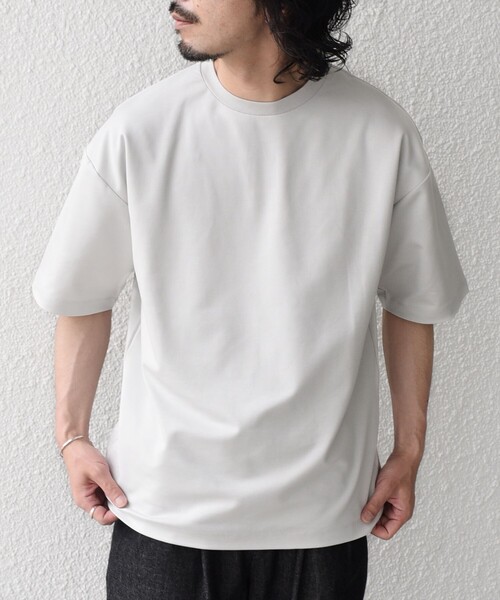 SHIPS Colors(シップス カラーズ)の「SHIPS Colors:〈抗菌防臭・接触冷感・吸水速乾〉シルケット ビッグ Tシャツ(Tシャツ/カットソー・メンズ・ブラック/ライトグレー/ライトホワイト・MEDIUM/LARGE/X-LARGE)」の1枚目の写真