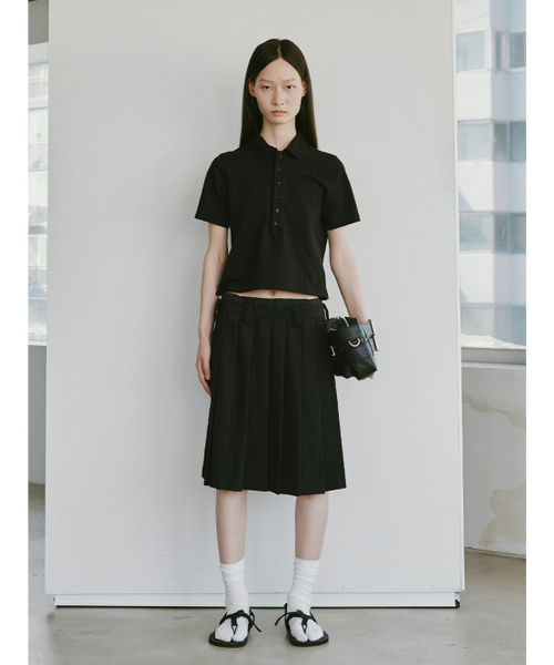 PLZPROJECT（プリーズプロジェクト）の「PUNCHING PK T-SHIRT,BLACK（ポロシャツ・レディース・その他・FREE）」の2枚目の写真