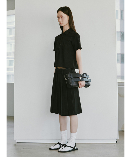 PLZPROJECT（プリーズプロジェクト）の「PUNCHING PK T-SHIRT,BLACK（ポロシャツ・レディース・その他・FREE）」の3枚目の写真