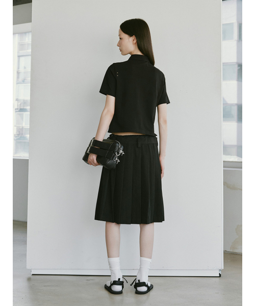 PLZPROJECT（プリーズプロジェクト）の「PUNCHING PK T-SHIRT,BLACK（ポロシャツ・レディース・その他・FREE）」の4枚目の写真