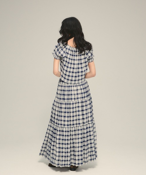 eL(エル)の「【eL】Made in India Gingham Check Blouse/660788(シャツ/ブラウス・レディース・ブラック系その他/ネイビー系・FREE)」の11枚目の写真
