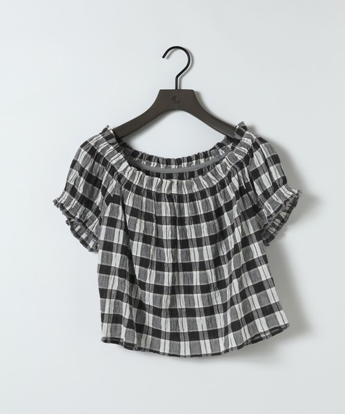 eL(エル)の「【eL】Made in India Gingham Check Blouse/660788(シャツ/ブラウス・レディース・ブラック系その他/ネイビー系・FREE)」の14枚目の写真