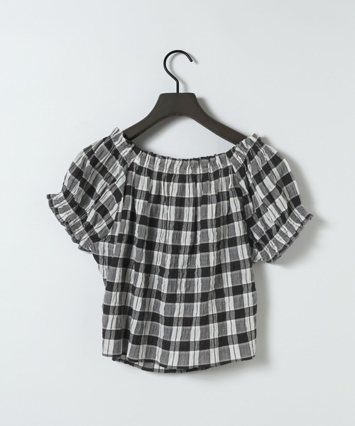 eL(エル)の「【eL】Made in India Gingham Check Blouse/660788(シャツ/ブラウス・レディース・ブラック系その他/ネイビー系・FREE)」の15枚目の写真
