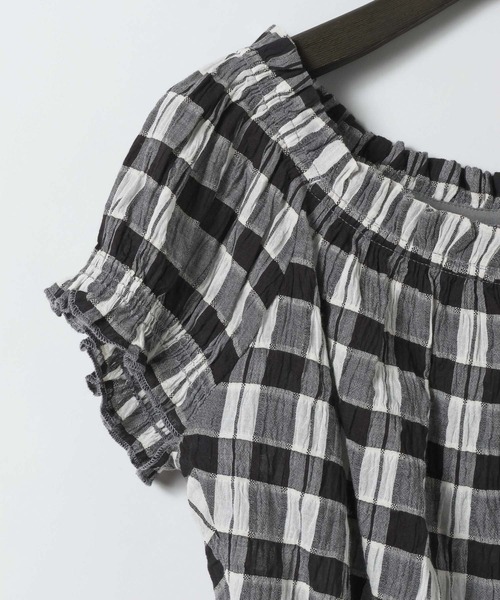 eL(エル)の「【eL】Made in India Gingham Check Blouse/660788(シャツ/ブラウス・レディース・ブラック系その他/ネイビー系・FREE)」の17枚目の写真