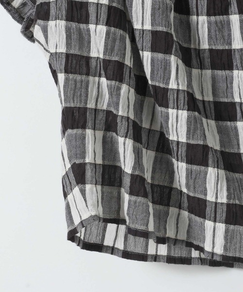 eL(エル)の「【eL】Made in India Gingham Check Blouse/660788(シャツ/ブラウス・レディース・ブラック系その他/ネイビー系・FREE)」の18枚目の写真
