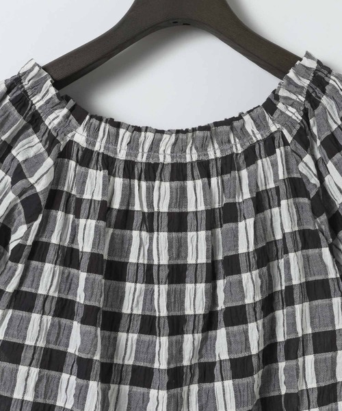 eL(エル)の「【eL】Made in India Gingham Check Blouse/660788(シャツ/ブラウス・レディース・ブラック系その他/ネイビー系・FREE)」の19枚目の写真