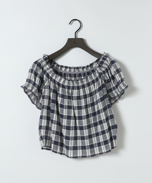 eL(エル)の「【eL】Made in India Gingham Check Blouse/660788(シャツ/ブラウス・レディース・ブラック系その他/ネイビー系・FREE)」の21枚目の写真