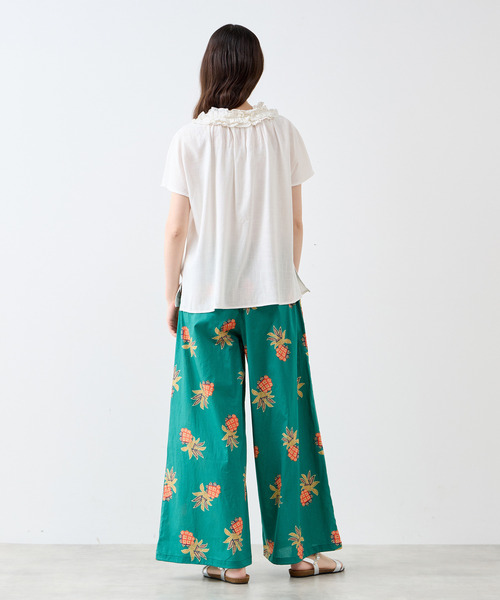 LOGEMENT DE CLAIRE(ロジュモンドクレール)の「【LOURMARIN】フリルカラーブラウス(シャツ/ブラウス・レディース・ベージュ/オレンジ/オフホワイト・FREE)」の9枚目の写真