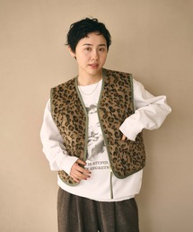 「KHA:KI / カーキ」LEOPARD LINNER VEST