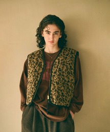 「KHA:KI / カーキ」LEOPARD LINNER VEST
