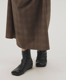 TODAYFUL | TODAYFUL　Square Leather Flat Boots スクエアレザーフラットブーツ/12621019(ブーツ)