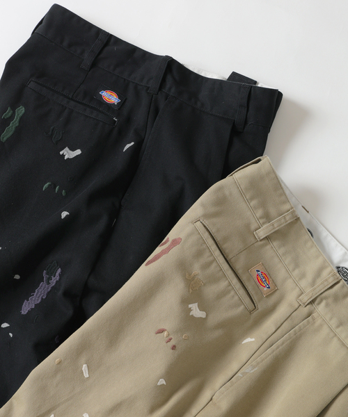 Dickies / ディッキーズ 別注 スプラッシュ 刺繍 カーブ ワークパンツ