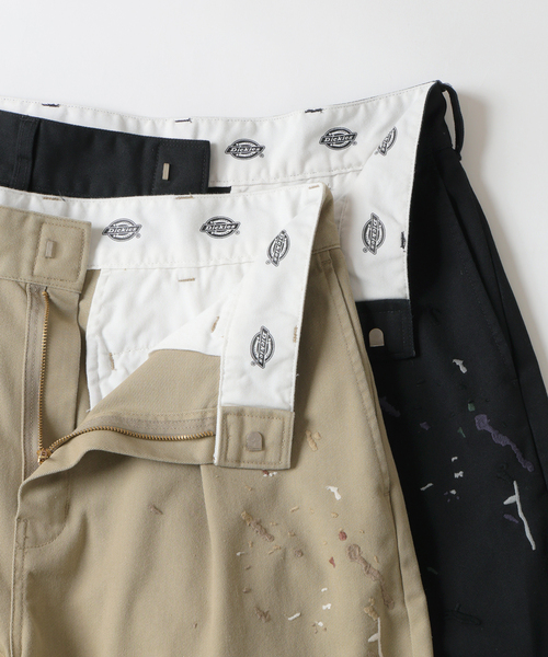 Dickies / ディッキーズ 別注 スプラッシュ 刺繍 カーブ ワークパンツ