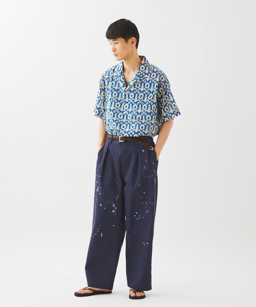 Dickies(ディッキーズ)の「Dickies / ディッキーズ 別注 スプラッシュ 刺繍 カーブ ワークパンツ(チノパンツ・メンズ・ブラック/ベージュ/ネイビー・LARGE/MEDIUM)」の8枚目の写真