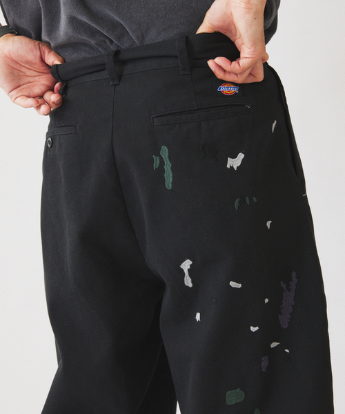 Dickies(ディッキーズ)の「Dickies / ディッキーズ 別注 スプラッシュ 刺繍 カーブ ワークパンツ(チノパンツ・メンズ・ブラック/ベージュ/ネイビー・LARGE/MEDIUM)」の14枚目の写真