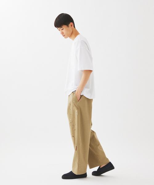 Dickies(ディッキーズ)の「Dickies / ディッキーズ 別注 スプラッシュ 刺繍 カーブ ワークパンツ(チノパンツ・メンズ・ブラック/ベージュ/ネイビー・LARGE/MEDIUM)」の15枚目の写真