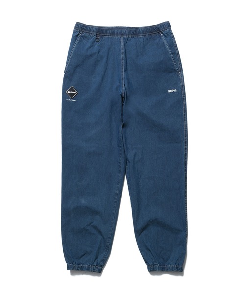 F.C.Real Bristol(エフシーレアルブリストル)の「WASHED CRISP DENIM TRACK PANTS(その他パンツ・メンズ・インディゴブルー/ブラック・X-LARGE/SMALL/MEDIUM/LARGE)」の2枚目の写真