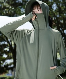 Coo+i（クーイ）の「UPF50+冷感 ツバ付きUVカットパーカー 大きいサイズ 男女兼用【紫外対策】（パーカー）」