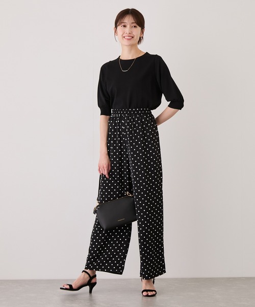 Jayro(ジャイロ)の「プリントワイドパンツ(その他パンツ・レディース・ライトグレー/チャコールグレー/ブラック系その他3/ブラック系その他・FREE)」の10枚目の写真