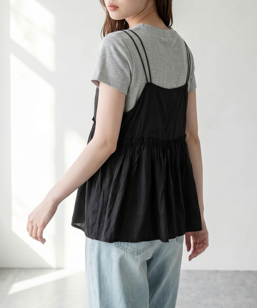aimoha(アイモハ)の「レイヤードトップスセット(Tシャツ/カットソー・レディース・ライトグレー・M)」の7枚目の写真