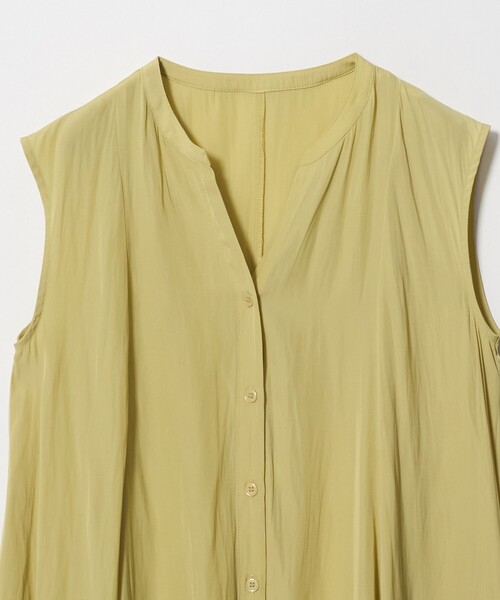 A DAY IN THE LIFE UNITED ARROWS（アデイインザライフユナイテッドアローズ）の「ヴィンテージサテン フレア キーネックブラウス＜A DAY IN THE LIFE＞（シャツ/ブラウス・レディース・ブラック/ライトグレー/イエロー・FREE）」の10枚目の写真