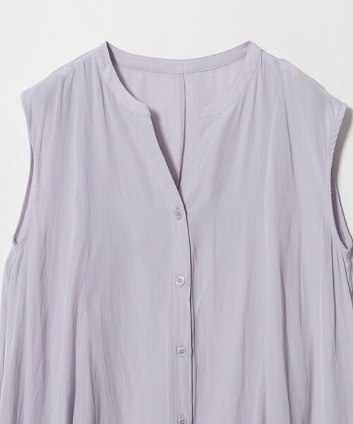 A DAY IN THE LIFE UNITED ARROWS（アデイインザライフユナイテッドアローズ）の「ヴィンテージサテン フレア キーネックブラウス＜A DAY IN THE LIFE＞（シャツ/ブラウス・レディース・ブラック/ライトグレー/イエロー・FREE）」の17枚目の写真