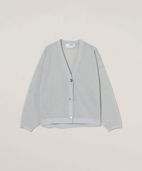 three dots(スリードッツ)の「スリークシアー カーディガン(カーディガン/ボレロ・レディース・ブラック/ネイビー/グレー系その他/レッド・SMALL)」の2枚目の写真