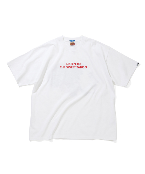 CITY COUNTRY CITY（シティーカントリーシティー）の「CITY COUNTRY CITY / シティーカントリーシティー LISTEN TO THE SWEET TA（Tシャツ/カットソー・メンズ・ホワイト/ネイビー・MEDIUM/SMALL/LARGE）」の3枚目の写真