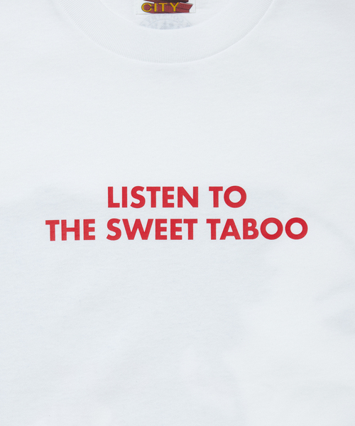 CITY COUNTRY CITY（シティーカントリーシティー）の「CITY COUNTRY CITY / シティーカントリーシティー LISTEN TO THE SWEET TA（Tシャツ/カットソー・メンズ・ホワイト/ネイビー・MEDIUM/SMALL/LARGE）」の4枚目の写真