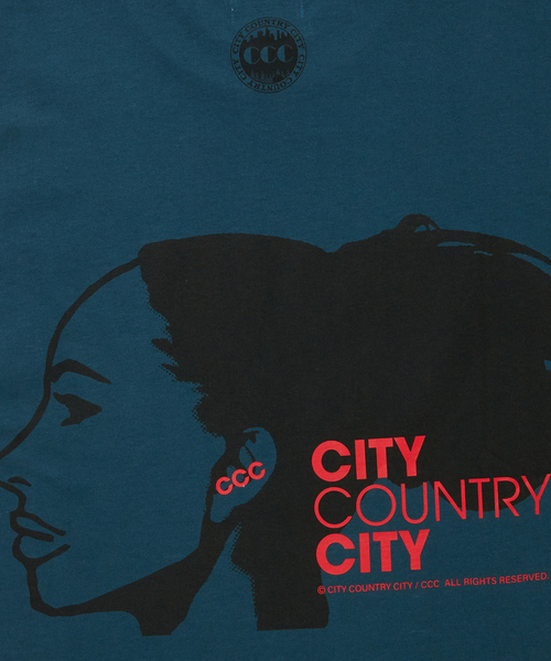 CITY COUNTRY CITY（シティーカントリーシティー）の「CITY COUNTRY CITY / シティーカントリーシティー LISTEN TO THE SWEET TA（Tシャツ/カットソー・メンズ・ホワイト/ネイビー・MEDIUM/SMALL/LARGE）」の8枚目の写真