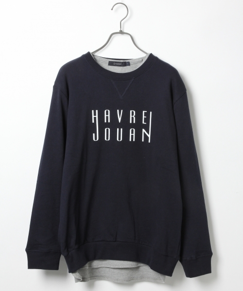 RAGEBLUE（レイジブルー）の「＜USAコットン使用＞裏毛プリントクルー/713651（Tシャツ/カットソー・メンズ・グレー/ブルー/ネイビー/ホワイト・MEDIUM/LARGE）」の4枚目の写真