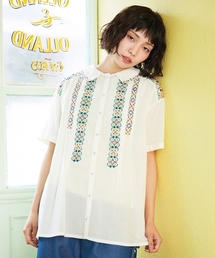 Jocomomola（ホコモモラ）の「Cruzar フラワーインド刺繍ブラウス（シャツ/ブラウス）」